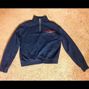 Forever 21 blue cropped sweater